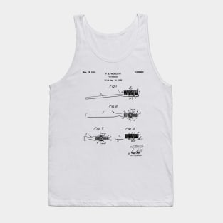 Toothbrush Patent - Bathroom Art - Black And White Tank Top